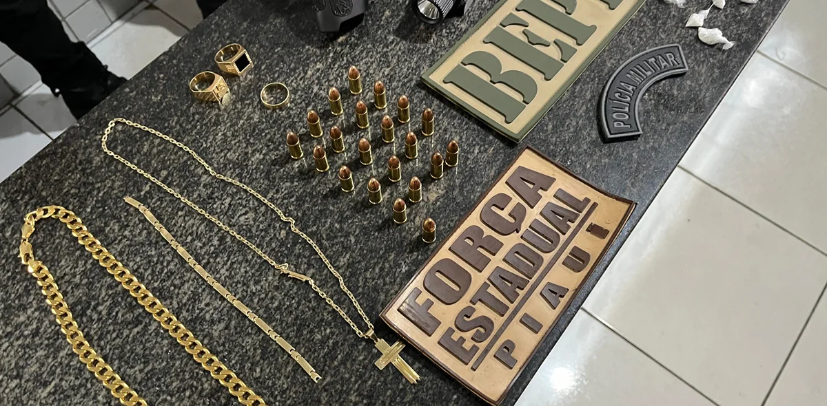 Materia apreendido no âmbito da Operação Draco 104