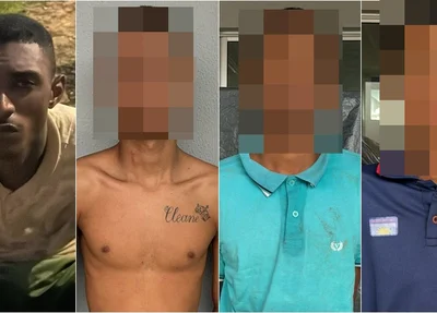 Mateus Henrique Vieira da Silva e os menores apreendidos