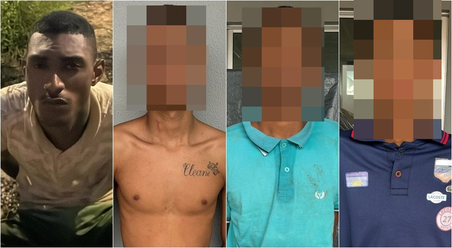Mateus Henrique Vieira da Silva e os menores apreendidos