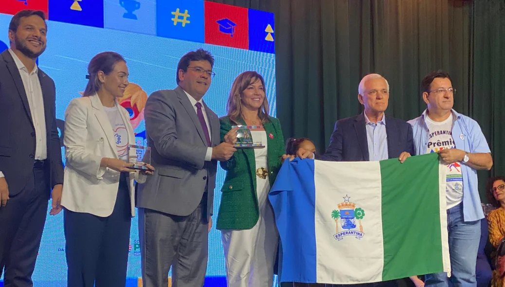 Momento da premiação