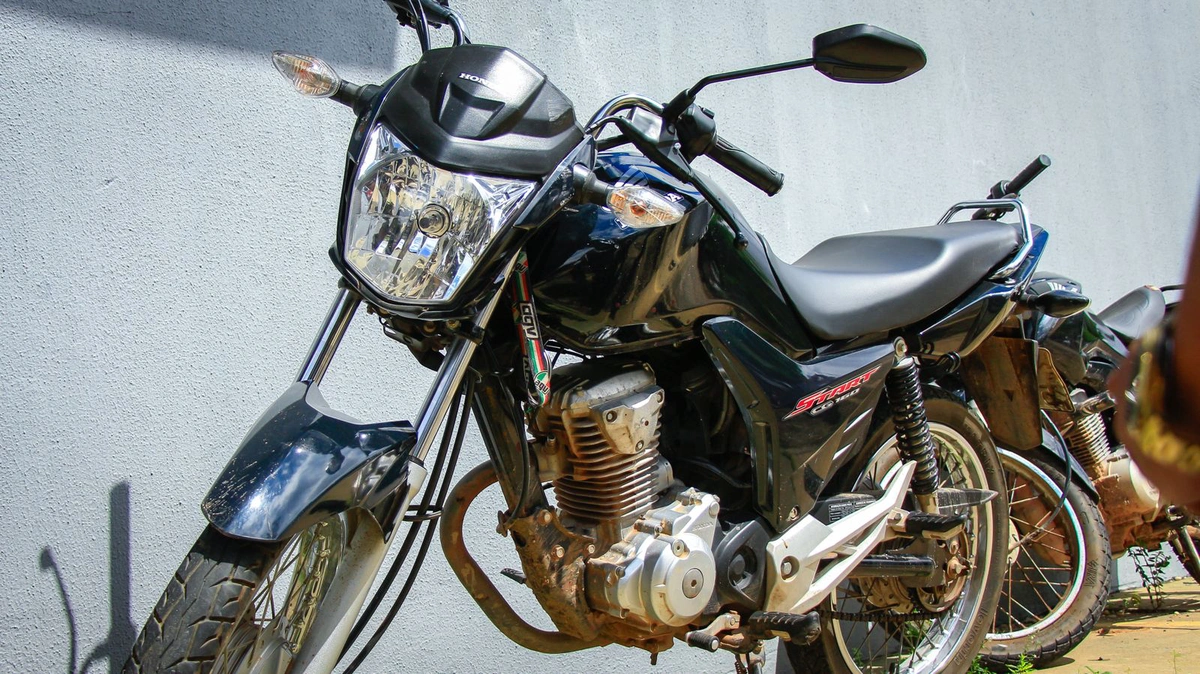 Motocicleta dos bandidos