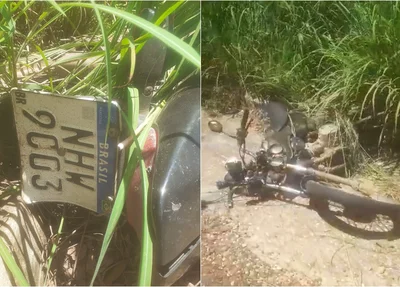 Motocicleta ficou destruída após o acidente na PI 130