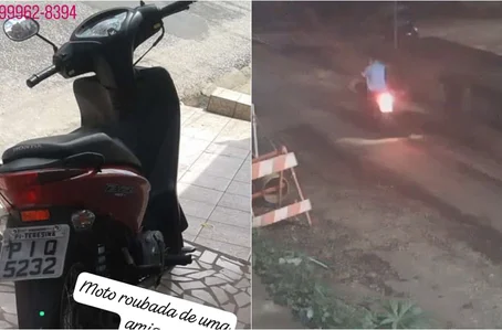 Motocicleta foi tomada de assalto em Teresina