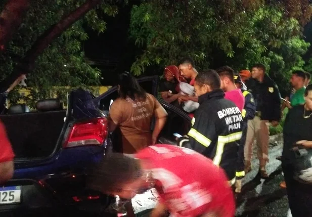 Motorista colidiu com árvore na BR-316