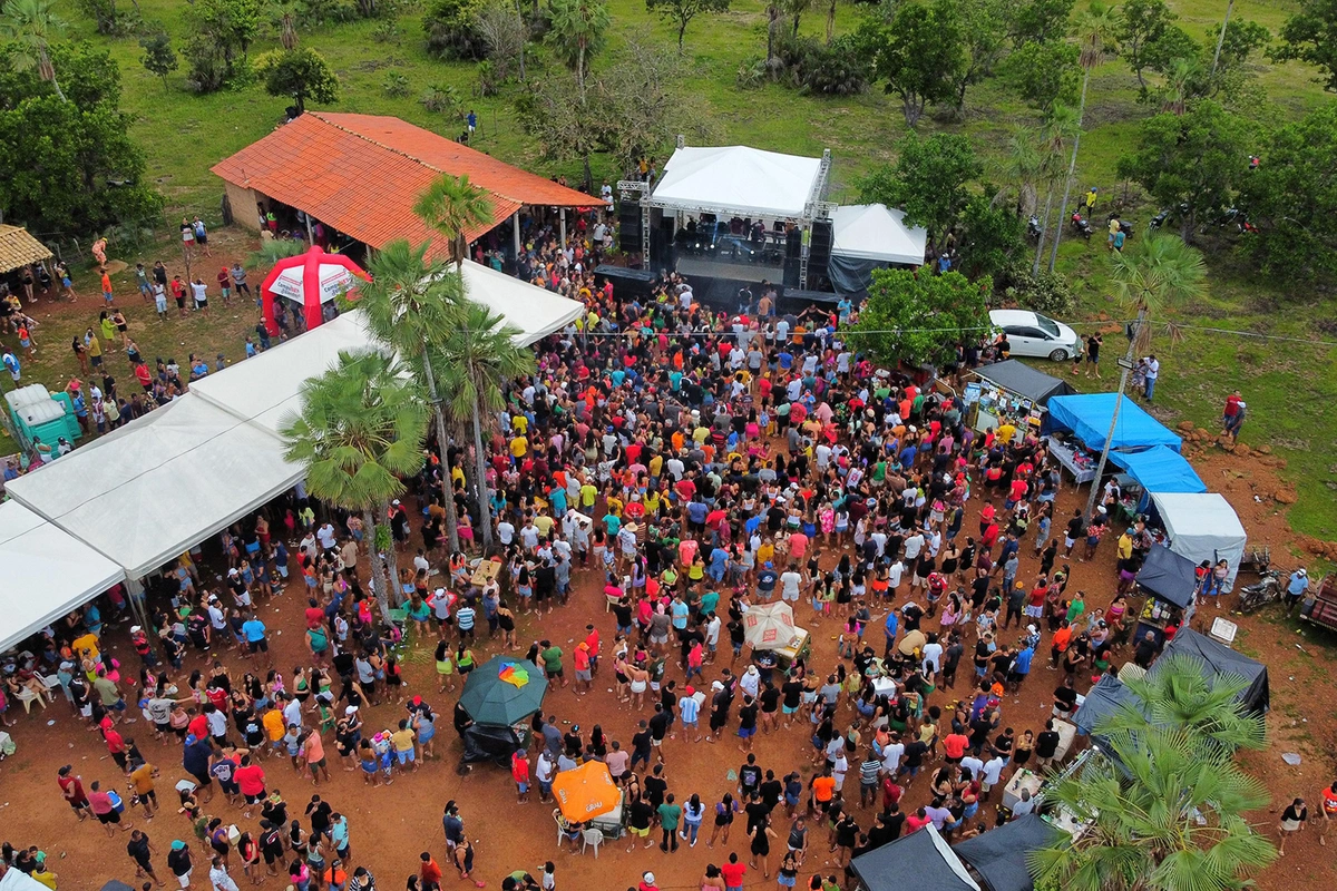 Muita gente participou da festividade