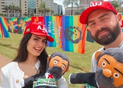 Natália Schincariol e Luís Cláudio Lula da Silva