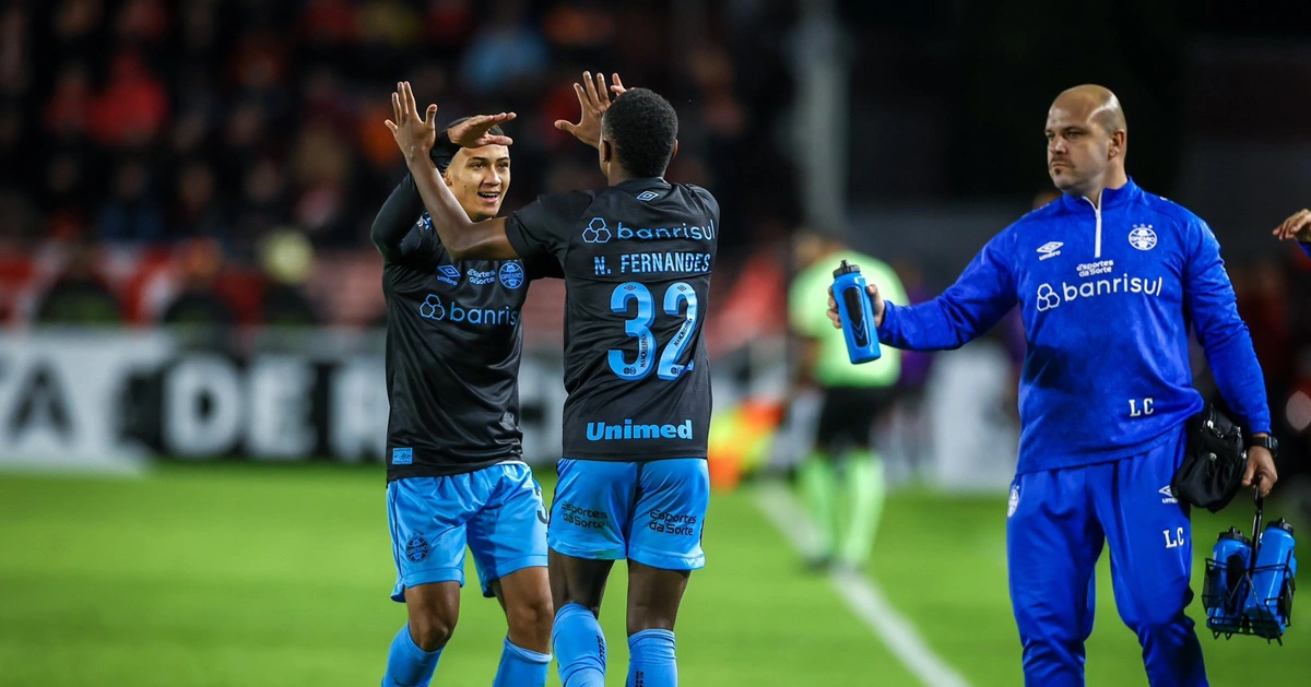 Nathan Fernandes fez o gol da vitória do Grêmio