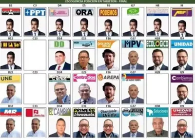 Nicolás Maduro aparece 13 vezes em cédula de votação da Venezuela