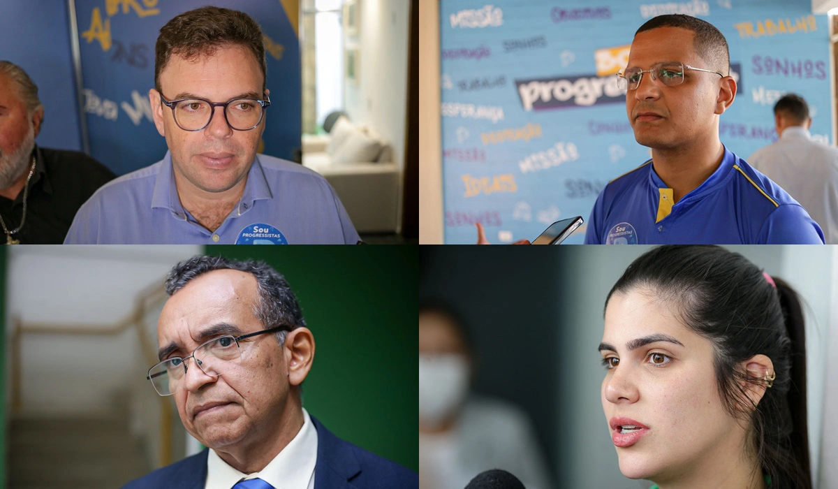 Os quatro vereadores que apoiam a pré-candidatura de Silvio Mendes para a Prefeitura de Teresina
