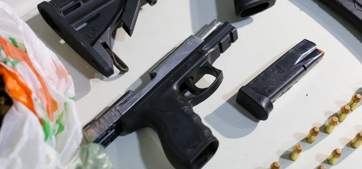 Pistolas apreendidas