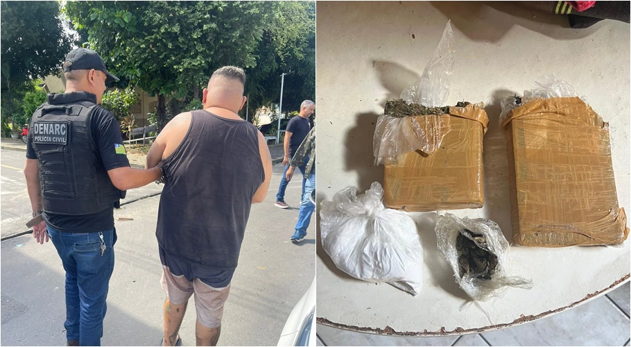 Polícia prende homem acusado de tráfico de drogas em Teresina