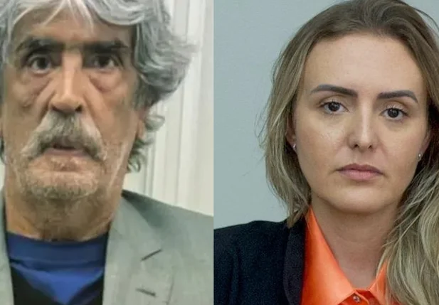 Promotor Francisco Santiago e a advogada Sarah Quinetti Pironi