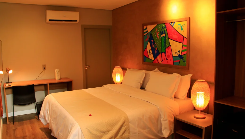 Quarto adaptado no Hotel Serra da Capivara