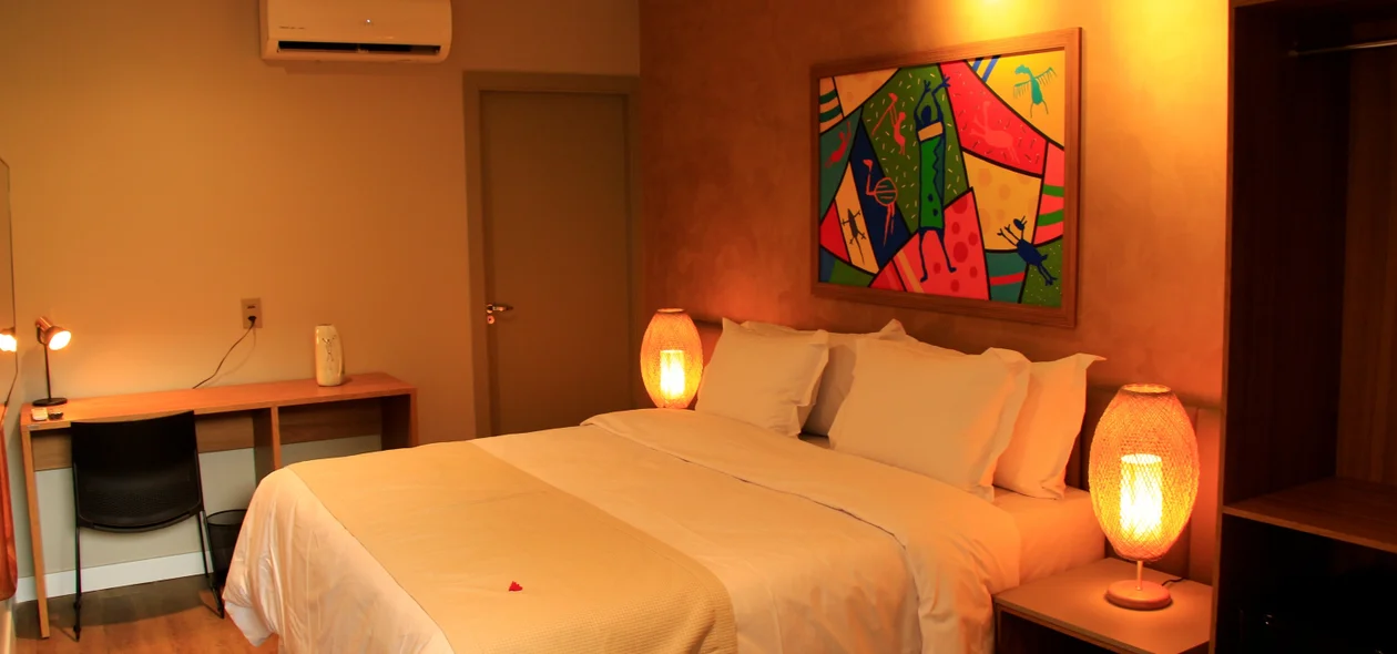 Quarto adaptado no Hotel Serra da Capivara