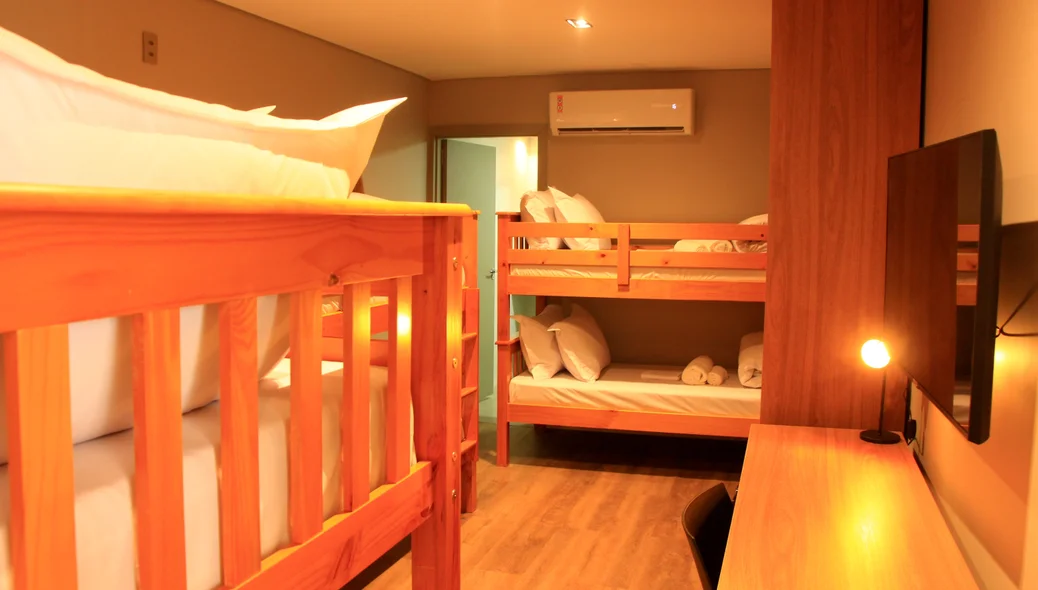 Quarto estudantil do Hotel Serra da Capivara