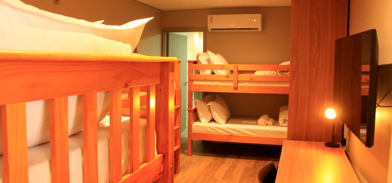 Quarto estudantil do Hotel Serra da Capivara