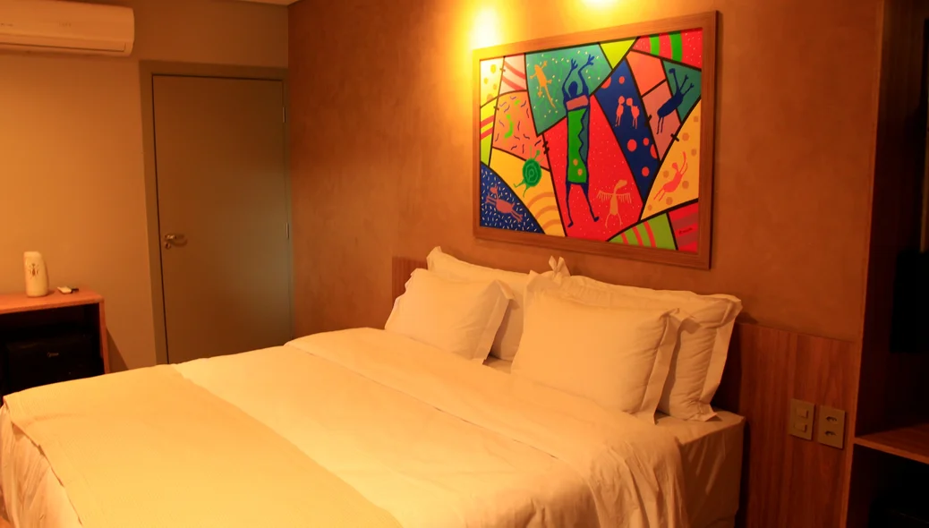 Quarto no Hotel Serra da Capivara