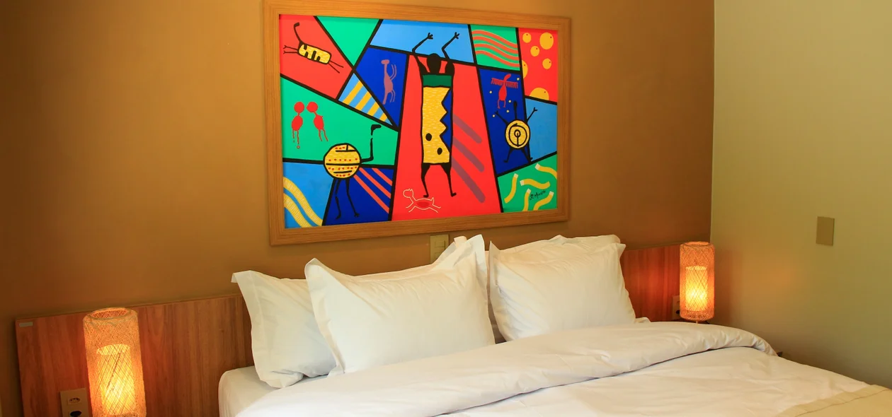 Quarto para casal do Hotel Serra da Capivara
