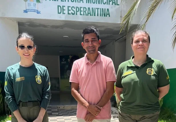 Secretário de Meio Ambiente de Esperantina recebe auditoras da SEMARH