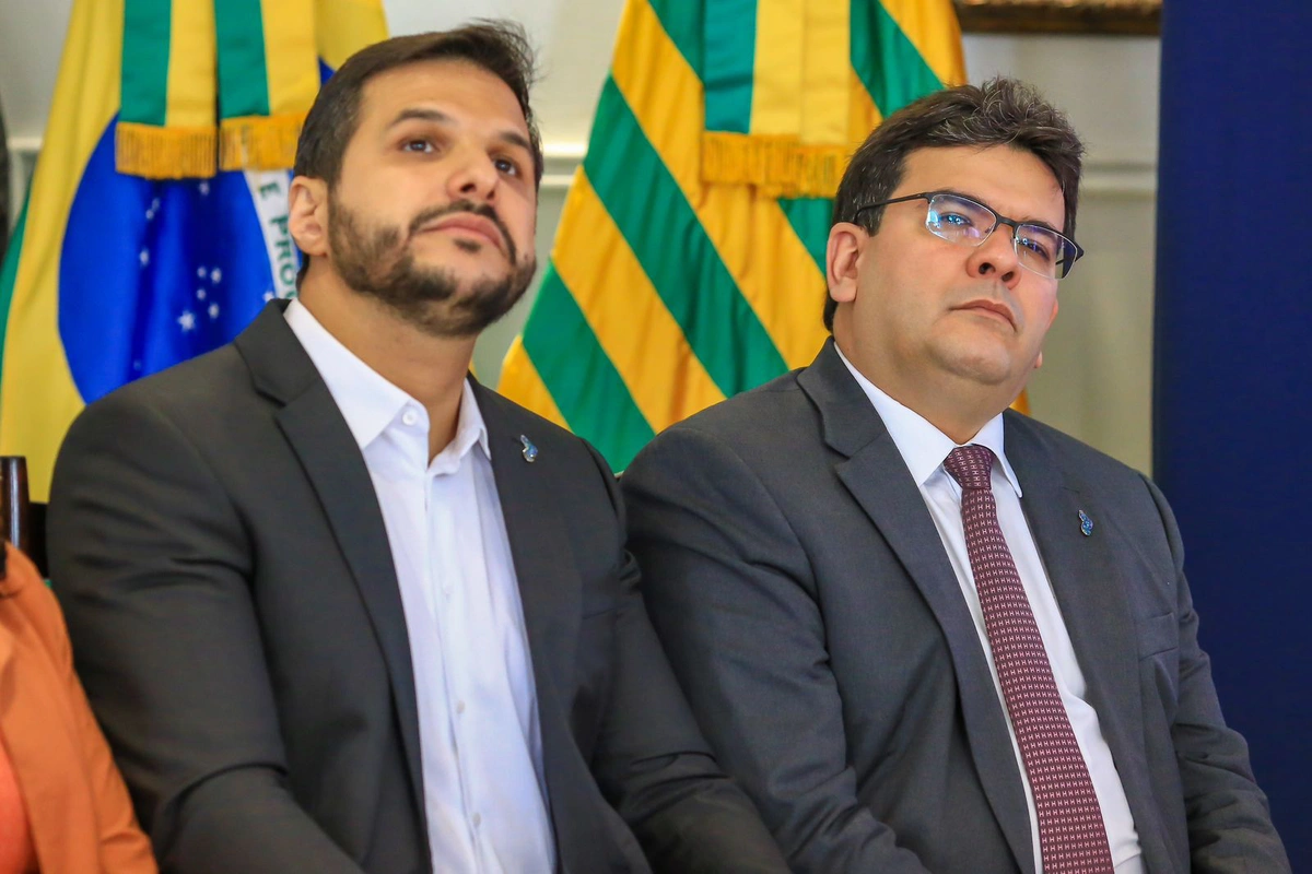 Secretário Washington Bandeira e o governador Rafael Fonteles
