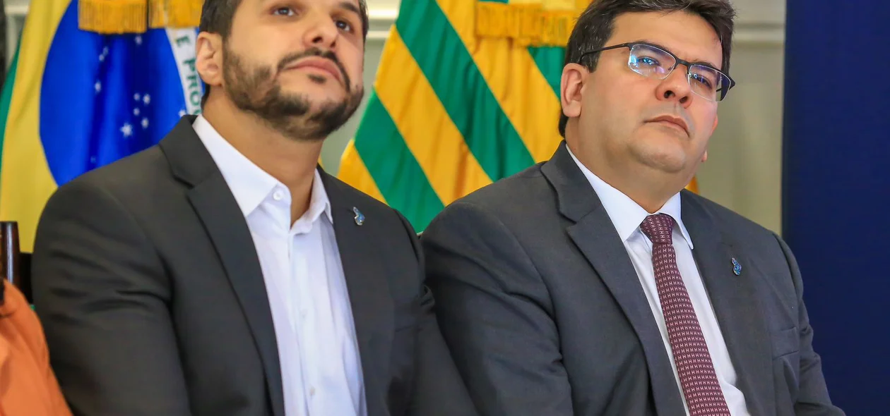 Secretário Washington Bandeira e o governador Rafael Fonteles