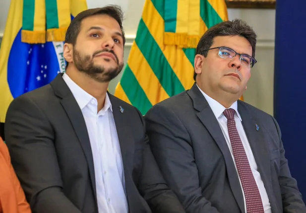 Secretário Washington Bandeira e o governador Rafael Fonteles