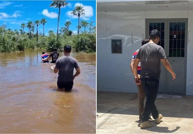 Suspeito foi capturado em uma área de riacho na zona rural de José de Freitas