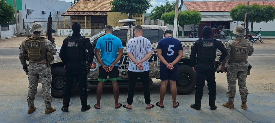 Suspeitos de praticarem estupro coletivo em Alegrete do Piauí