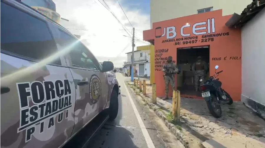 Uma das lojas alvo da operação