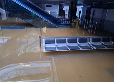 Aeroporto Salgado Filho alagado