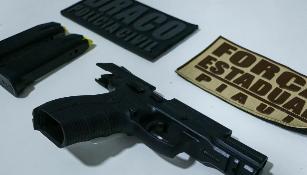 Arma apreendida durante operação