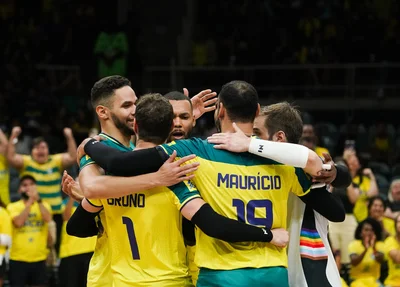 Brasil venceu a Sérvia na Liga das Nações masculina de vôlei