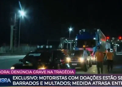 Caminhoneiros sendo barrados no Rio Grande do Sul