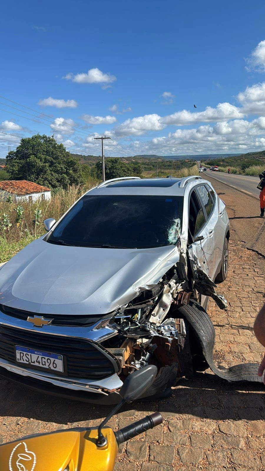 Carro envolvido no acidente