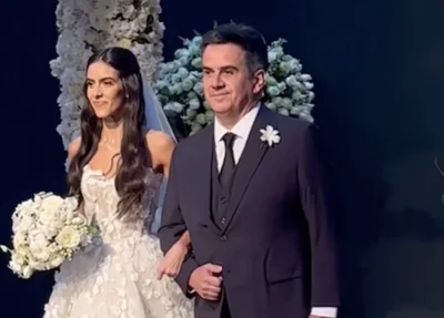 Ciro Nogueira ao lado da filha, Eliane Nogueira