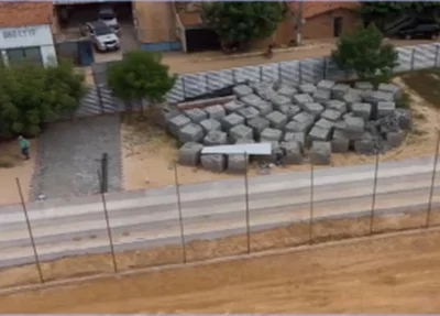 Confira como está a obra de construção do novo complexo esportivo em Uruçuí
