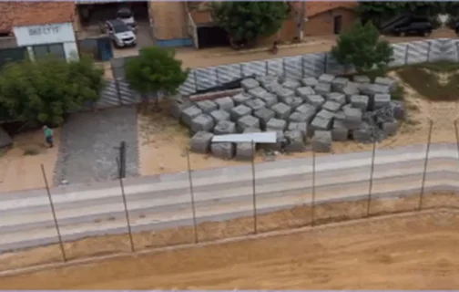 Confira como está a obra de construção do novo complexo esportivo em Uruçuí