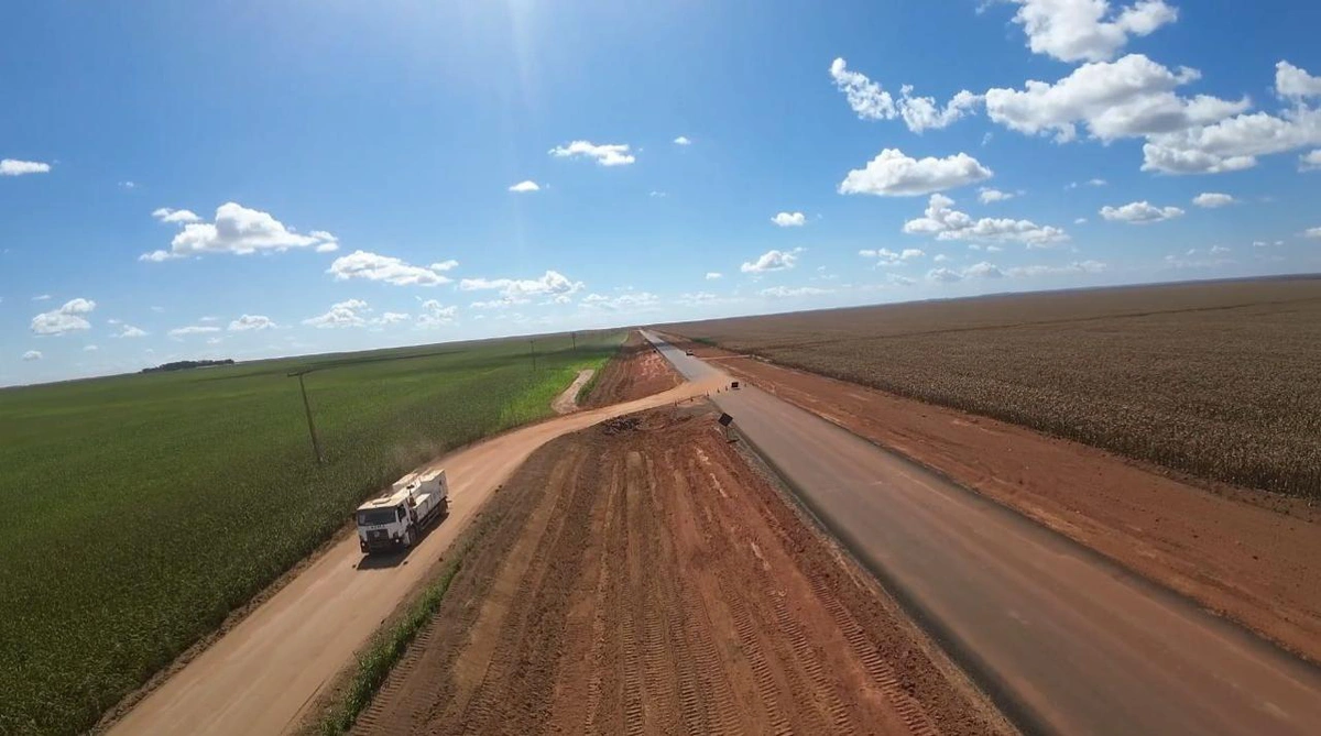 Construção da PI 392 conhecida como a “Rodovia da Soja” segue em ritmo acelerado