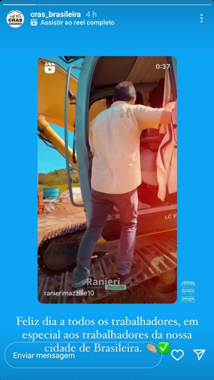 CRAS de Brasileira divulga postagem de pré-candidato a prefeito