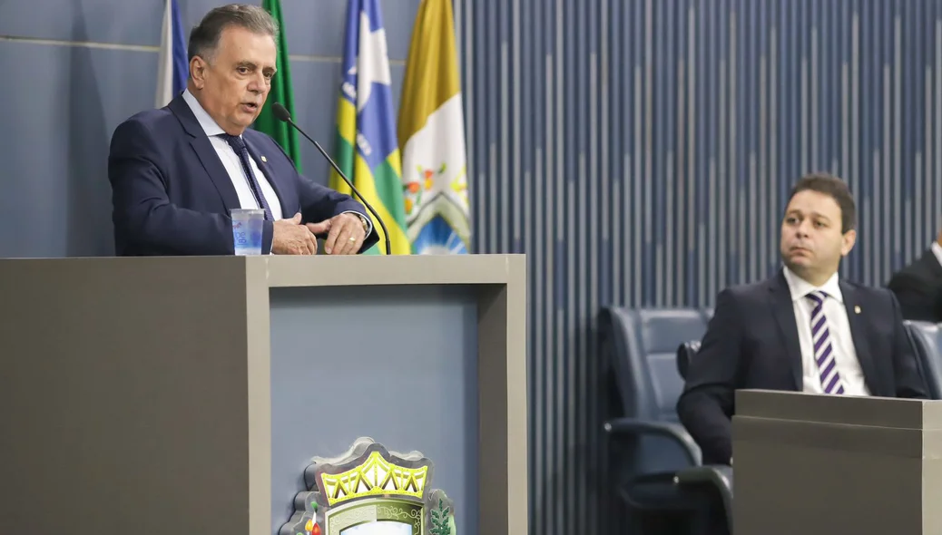 Deputado federal Flávio Nogueira (PT) durante seu discurso
