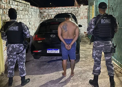 Dupla foi presa com carro utilizado em roubos em Teresina