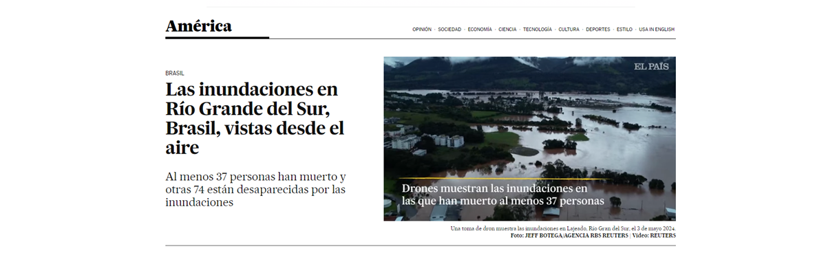 El País focou no número de mortos também
