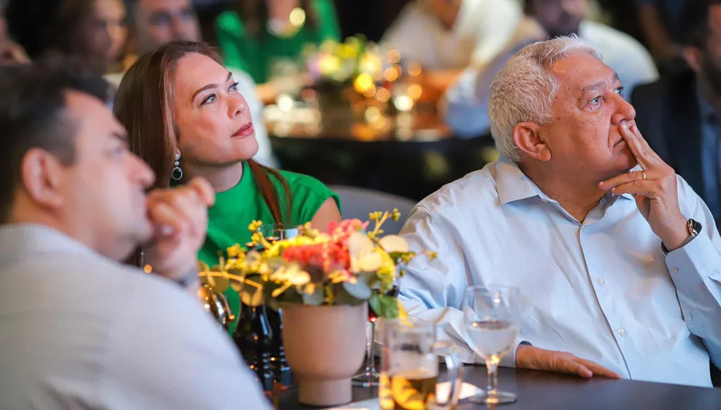Empresários reunidos no evento