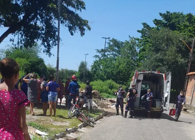 Equipe do SAMU socorreu a vítima na Vila Risoleta Neves