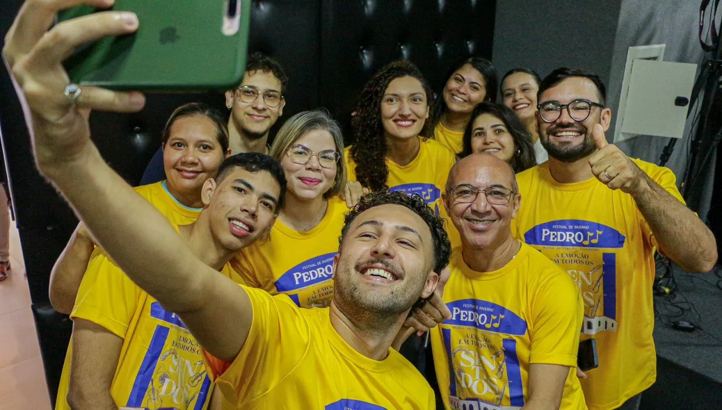 Equipe no lançamento do Festival de Inverno