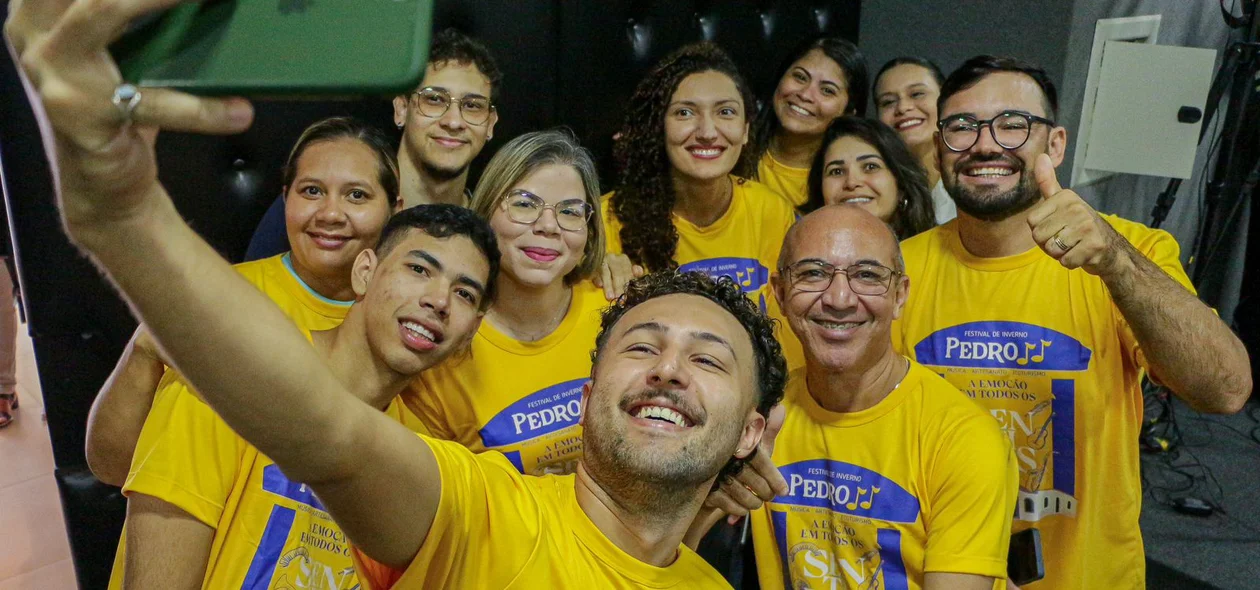 Equipe no lançamento do Festival de Inverno