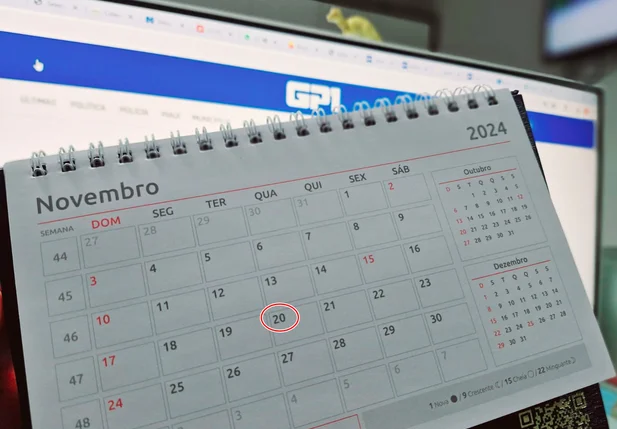 Feriado em 20 de novembro - calendário