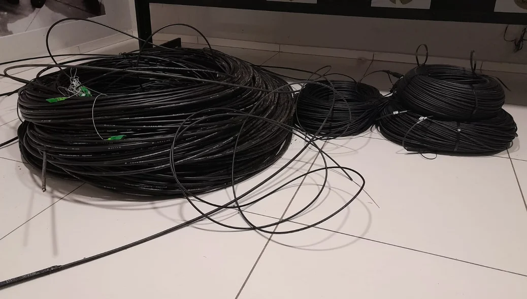Fiação apreendida durante operação