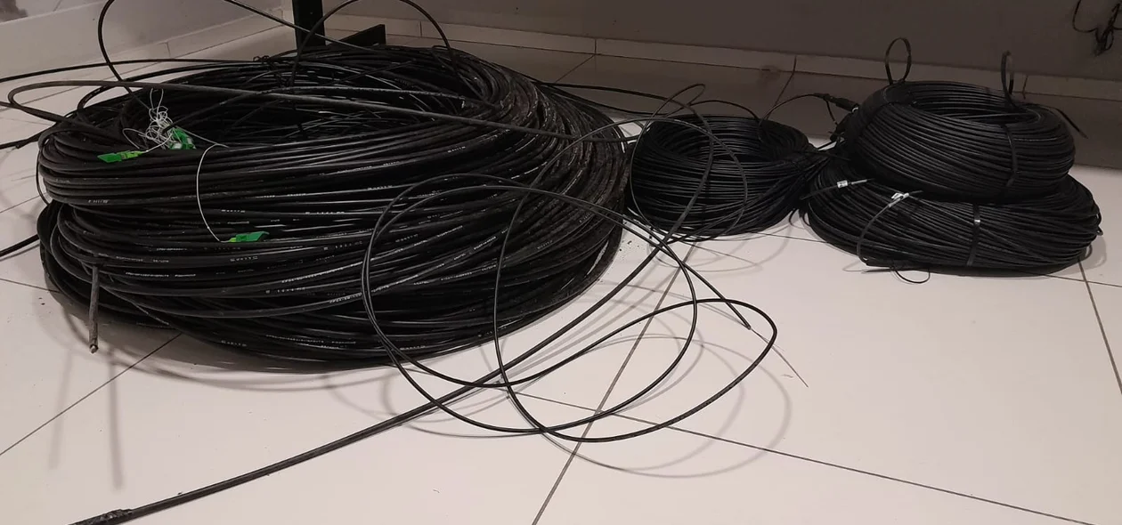 Fiação apreendida durante operação