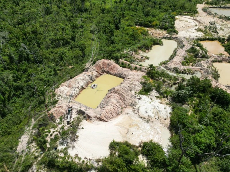 Garimpos ilegais na terra Kayapó